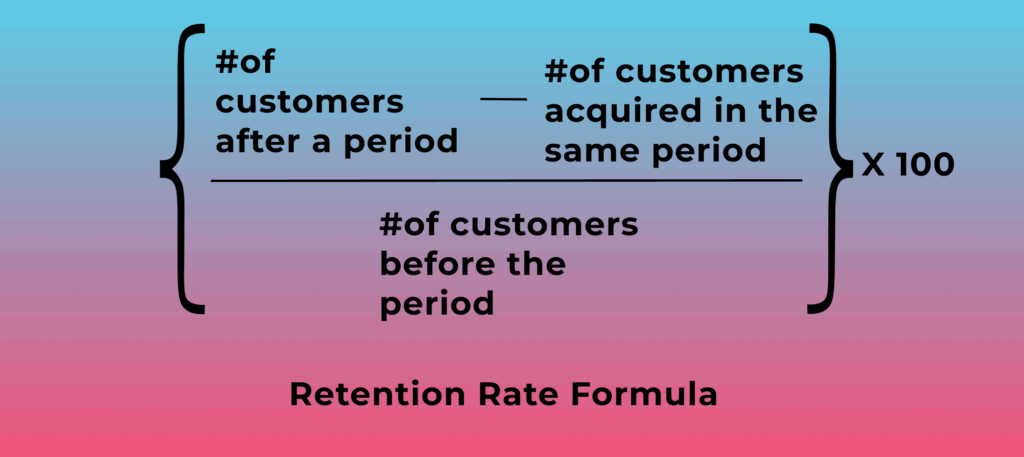 a customer retention rate formula