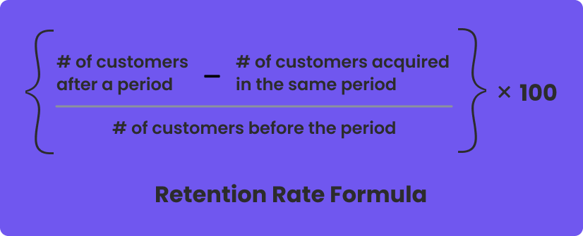 Calculate Customer Retention (CRR) rate formula