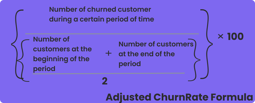 Adjusted Churn Rate Formula
